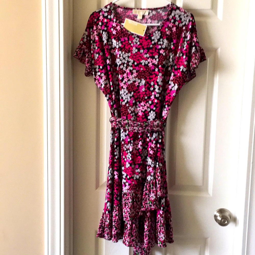 Michael Kota floral dress size L
